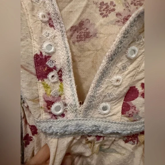 FREE PEOPLE Boogie All Night Blouse in Ivory - Small - Picture 10 of 16